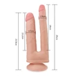 Kétágú realisztikus dildó Skinlike Soft Dong