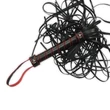 Fekete műbőr korbács Bondage Fetish
