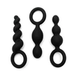 Satisfyer plugs 3 db-os dildó szett (fekete)