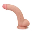 Dupla rétegű realisztikus herés dildó 21,6 cm világos - 8.5" Skinlike Soft Dong