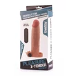 Vibrátoros péniszhosszabbító és vastagító Pleasure X-Tender penis sleeve 20,8 cm