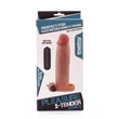Vibrátoros péniszhosszabbító és vastagító Pleasure X-Tender penis sleeve 20,8 cm