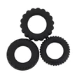 Péniszgyűrű szett Titan 3 in 1 Silicone Rings Black