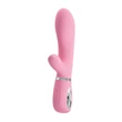 Csiklókaros puha szilikon g-pont vibrátor Pretty Love Thomas Pink 20cm