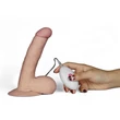 Távirányítós letapasztható realisztikus vibrátor 18 cm - The Ultra Soft Dude vibrating