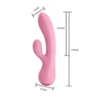 Szilikon csiklókaros g-pont vibrátor Pretty Love Zachary Pink