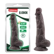 Fashion dude- 8.5 inch cock brown tapadókorongos dildó