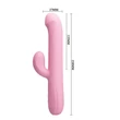 Csiklókaros, forgó, tölthető vibrátor Pretty love truman pink
