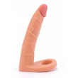 Péniszre húzható análdildó 17,7 cm, 7" The Ultra Soft Double 3