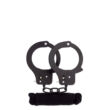Bondx metal cuffs & love rope set black
