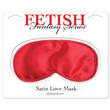 Satin love mask red. szemmaszk puha piros szaténból