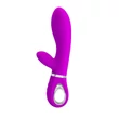 Csiklókaros puha szilikon g-pont vibrátor  Pretty Love Thomas Purple 20cm