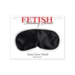 Fekete szatén szemmaszk Satin Love Mask Black