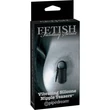 Vibrációs mellbimbócsipesz Vibrating Silicone Nipple Teazers Black