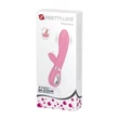 Csiklókaros puha szilikon g-pont vibrátor Pretty Love Thomas Pink 20cm