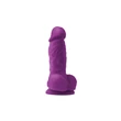 Colours - pleasures -10 cm dildó - purple tapadókorongos dildó