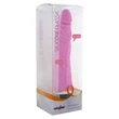 Szilikon vékony élethű vízálló vibrátor - 18 cm - rózsaszín
