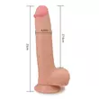 Skinlike bőrtapintású realisztikus dildó 8" - 22,5 cm