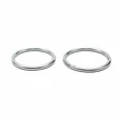 Fém péniszgyűrű szett 2 db - Cock rings silver (átmérő: 5, 5,5 cm)