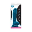 Colours - dual density - 20 cm dildó - blue tapadókorongos dildó