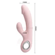 Csiklókaros szilikon g-pont vibrátor Pretty Love Selene Pink