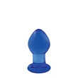 Crystal üvegdildó análplug - kicsi - kék