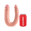 U alakú kétvégű dildó King cock
