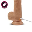 Forgó és melegítő valósághű vibrátor 21 cm Dual layered silicone nature cock liam flesh