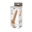 Hőre lágyuló prémium szilikon herés dildó Real Love Dildo 7 inch Flesh 17,7 cm