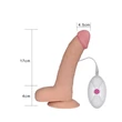 Távirányítós puha herés dildó 22 cm - 8.8" The Ultra Soft Dude - Vibrating Flesh