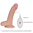 Távirányítós puha herés dildó 22 cm - 8.8" The Ultra Soft Dude - Vibrating Flesh