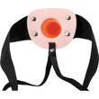 Realisztikus puha szilikon felcsatolható üreges műpénisz flexskin hollow strap-on 16,2 cm