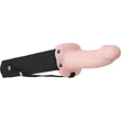 Realisztikus puha szilikon felcsatolható üreges műpénisz flexskin hollow strap-on 16,2 cm