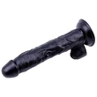 Black veined dildó tapadókorongos dildó