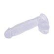 dildó-clear tapadókorongos dildó 18 cm