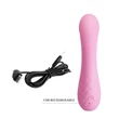 Hajlított g-pont vibrátor csiklóizgató karral Pretty Love Ron baby pink