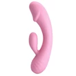 Hajlított g-pont vibrátor csiklóizgató karral Pretty Love Ron baby pink