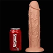 Nagy méretű realisztikus letapasztható vibrátor - 11'' Realistic Long Vibrating Dildo Flesh 28cm
