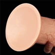 Nagy méretű realisztikus letapasztható vibrátor - 11'' Realistic Long Vibrating Dildo Flesh 28cm