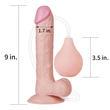 Realisztikus ejakuláló dildó 9'' Squirt Extreme Dildo Flesh 22cm