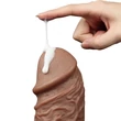 Realistic chubby dildo brown tapadókorongos műpénisz 27 cm 