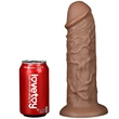 Realistic chubby dildo brown tapadókorongos műpénisz 27 cm 