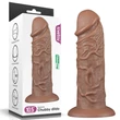 Realistic chubby dildo brown tapadókorongos műpénisz 27 cm 