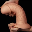 Letapasztható pénisz, Realistic curved dildó tapadókorongos