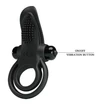 Vibrációs péniszgyűrű Pretty love vibrant penis ring black 