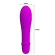Minivibrátor Pretty Love Solomon Purple 12,3 cm