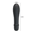 Minivibrátor Pretty Love Solomon Black 12,3 cm