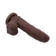 Barna herés dildó The Glad Eye Brown 15 cm