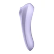 Léghullámos csiklóizgató és hüvelyi vibrártor Dual pleasure mauve Satisfyer