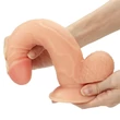 Felcsatolható herés világos dildó hámmal 21,5 cm - Easy Strapon Set 8.5''